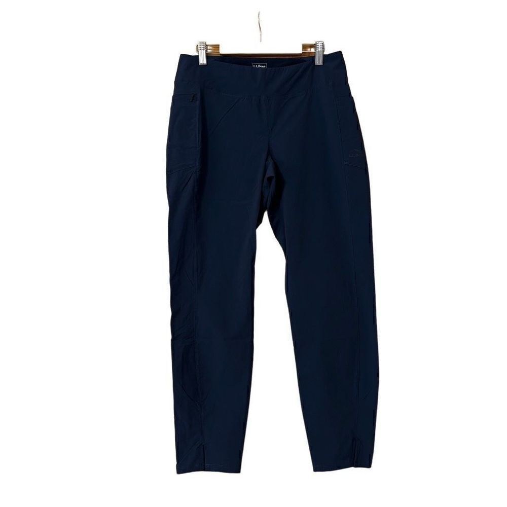 L.L Bean Women's Encompass Travel Pants, Mid-Rise Tapered-Leg Navy blue‎